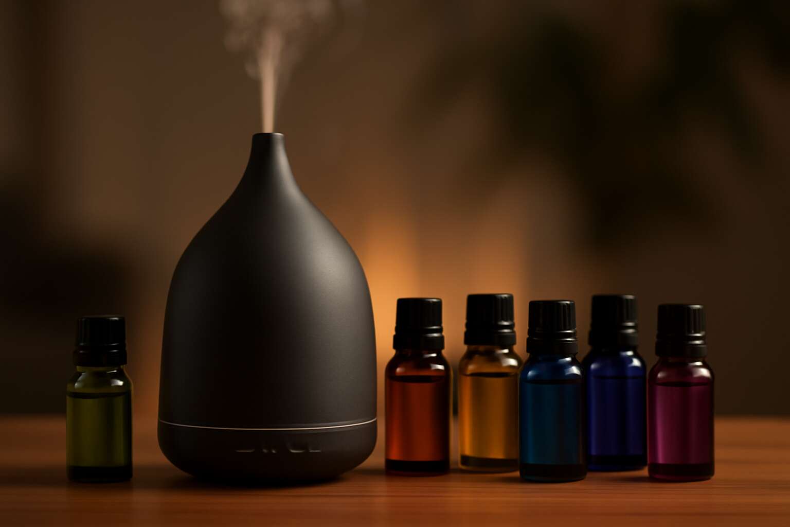 aromatherapy diffuser with essential oils