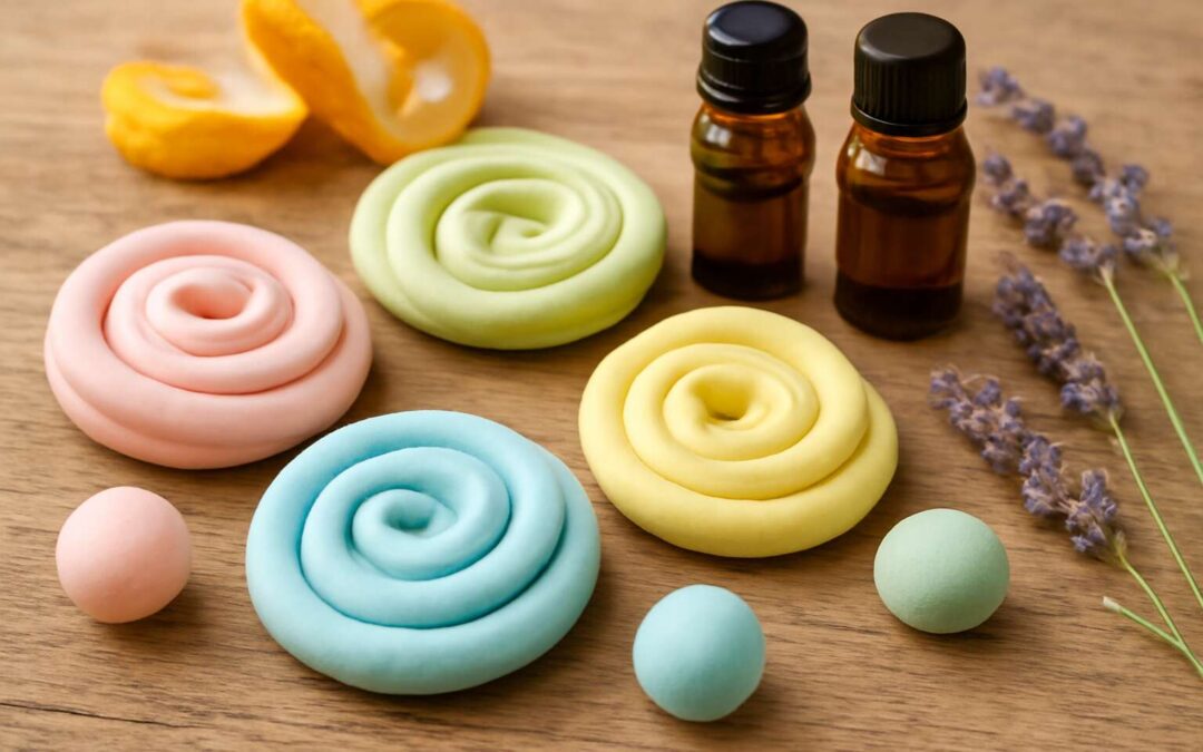 Relax and create with aromatherapy dough: a soothing, scented craft for mindfulness.